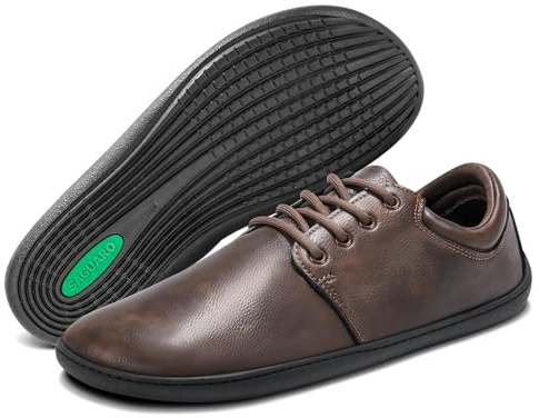 SAGUARO Barefoot herrskor minimalistiska fritidsskor - med bred tå box, Noble II, Gr.36-48