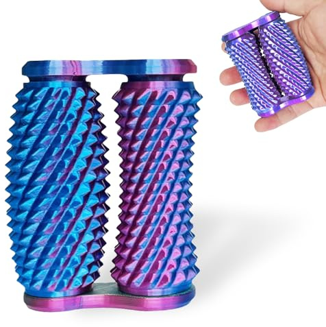 Echehi Fidget Toys Portatili, Giochi Sensoriali Stampato in 3D per Antistress e Ansia, Favorisce Concentrazione, Chiarezza, Esercizi per le Mani. Viola Sfumato