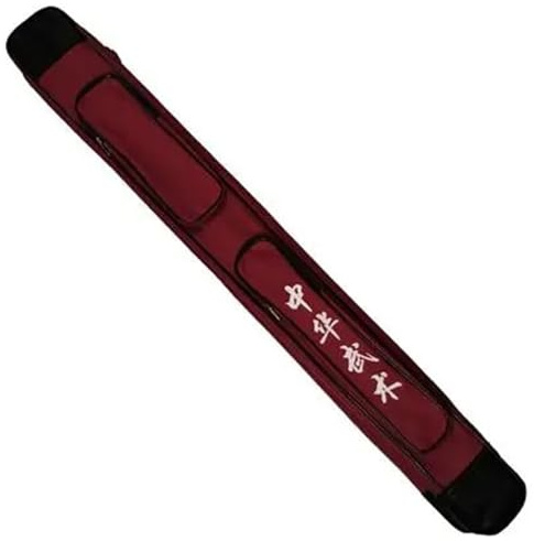 Bolsa para espada, bolsa de transporte de lona para artes marciales, funda larga ajustable para armas Bokken & Bo Staff para Taichi y uso multifuncional
