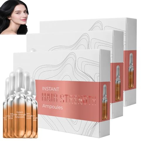 Ampollas de fortalecimiento instantáneo para el cabello, ampollas, loción para el cabello, acondicionador de cabello seco, ampollas hidratantes contra puntas abiertas, cuidado suave, piel sensible