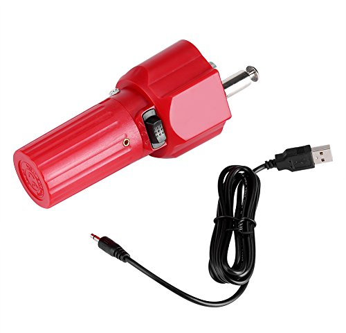 Asixx Moteur de Tournebroche, Moteur de Barbecue en ABS et Métal avec Câble USB Moteur de Rôtissoire pour Barbecue, Grill, Pique-Nique, etc