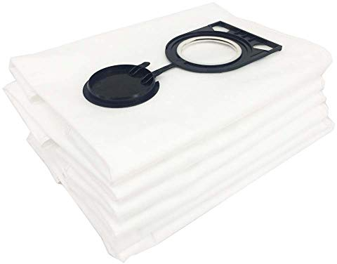 Vacuum Fleece Filter Bags, Microfibre Bags Replacement for Bosch GAS 25 CS Unitec CS1225 2605411167 Vacuum Cleaner Extractor 6Pack