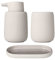 blomus SONO Badezimmer-Zubehör-Set in Moonbeam (Creme)
