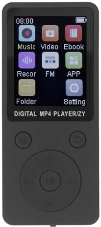 32GB MP3 Player with Bluetooth 5.0,1.8 Inch Colour Screen Portable Music Player,Premium Audio Experience for Music Enthusiasts,Supports Expanded Up to 128GB (Black)