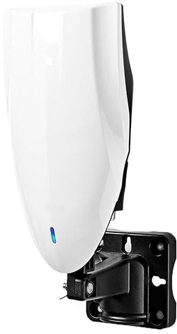 Antena Exterior HDTV Blanca, 5002BK, 700 MHz, señal Mejorada, Compatible con despejadas; Ideal para recepción de TV Digital.