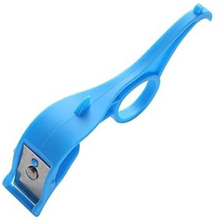QJAQOFMC Pelapatate for Frutta, Kiwi, Arancia, Verdura, in Acciaio Inox, Portatile, Manuale, for pelare Le Patate, Utensili da Cucina(1Pcs-Blue)