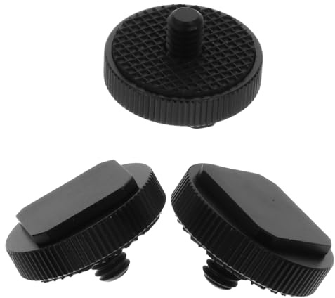 TOYZFRIENDY 3 pièces Adaptateur Griffe Métal pour Trépied Support Unique à Vis pour Caméra DSLR pour Montage Flash Moniteur et Lumière LED