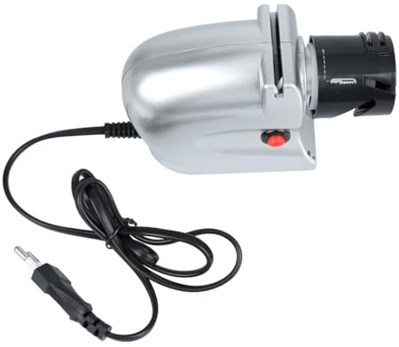 MALUGOGO Affilacoltelli Elettrico Professionale da 20w per Coltelli da Cucina e Bistecca, Leggero Corpo in Plastica e Metallo, Affilatura Rapida per Uso Domestico in Cucina Colore Casuale
