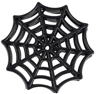 iplusmile 50 Piezas Decoraciones de Telaraña para Halloween, Mini Telarañas para Decorar Halloween, PE Negro, Reutilizable y Resistente, para Fiesta Zombi en Interiores