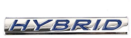 Areyourshop 3D-Hybrid-Aufkleber, Auto-Aufkleber, Metall-Emblem, Heck-Kofferraum-Abzeichen