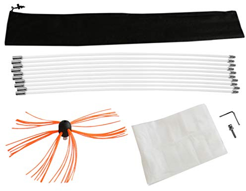 Bohrer Schornsteinbesen Schornsteinbürste Kaminbesen Schornsteinfeger Kaminkehrer Kaminbürste Ofenrohrbürste Schubstange Schornsteinzubehör Kaminreinigung Bohrerbetrieben Schornsteinreinigung