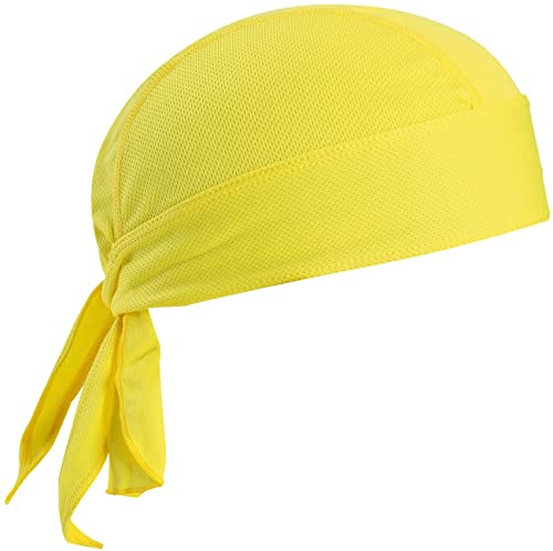 VIAUMBR Bandana Ciclismo Hombre Mujer Pañuelo Cabeza Ciclismo para Nadar Correr Senderismo Montañismo y Moto Amarillo