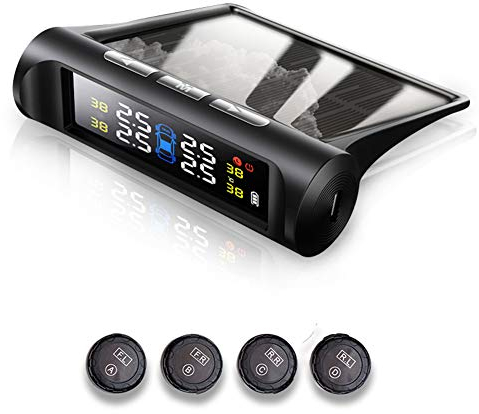 Wakects TPMS Monitor C240 Solarenergie Reifendrucküberwachungssystem für Auto