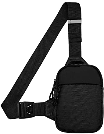 Long Keeper Sling Bag Brusttasche Klein Herren Damen - Schultertasche Wasserdicht Schulter Umhängetasche Klein Crossbody Handytasche zum Reisen Outdoor