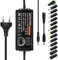Indmird Adattatore di Alimentatore Regolabile 3V-24V 3A 72W Alimentatore Universale AC/DC 100V-240V Adattatore Universale con 14 Punte e Convertitore di Polarità Per Elettronica 3V-24V DC Motore DVD