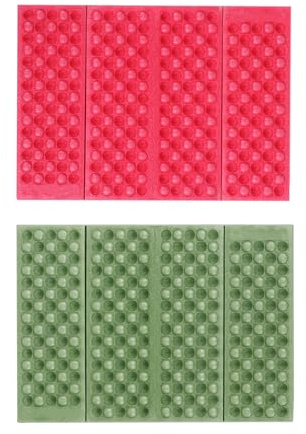 HDGSAFD Lot de 2 coussins de siège pliables - Résistant aux intempéries - Imperméable - Pour la randonnée, le camping - Pour les déplacements