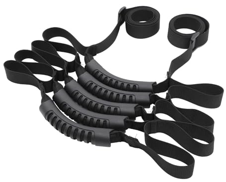 Ciieeo Sangle Assistance au Lit Réglable pour Seniors Échelle de Lit Eva et Nylon avec Poignées Rembourrées Aide au Lever Assise Pratique et Facile à Installer
