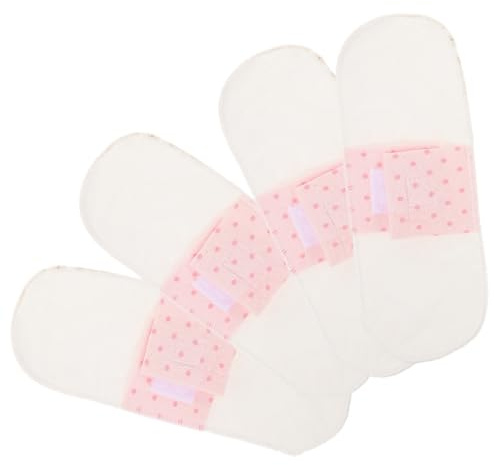 SOESFOUFU Compresas Lavables de Algodón para Bragas, 21 Cm Impermeables, Reutilizables y Transpirables, Protector Menstrual para Embarazo y Posparto, Pack de 4 Unidades