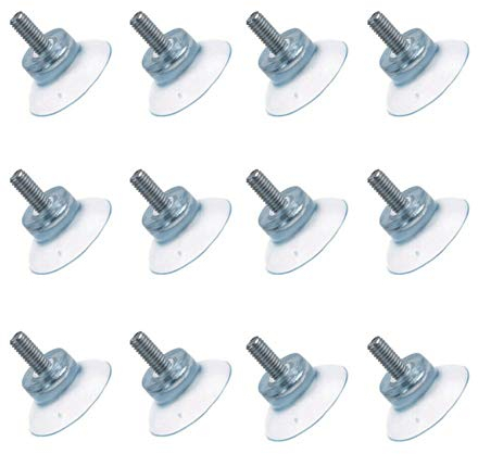 GAOHOU 12 ventosas fuertes de goma para muebles con tornillo M6 para patas de muebles de mesa de cristal