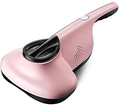 DFANCE Aspirateur Anti-acariens lit.350W /12Kpa,collecteur de poussière Ultraviolet Aspirateur à Matelas avec Filtre HEPA pour Le lit, Les oreillers, Le Nettoyage du canapé,Rose