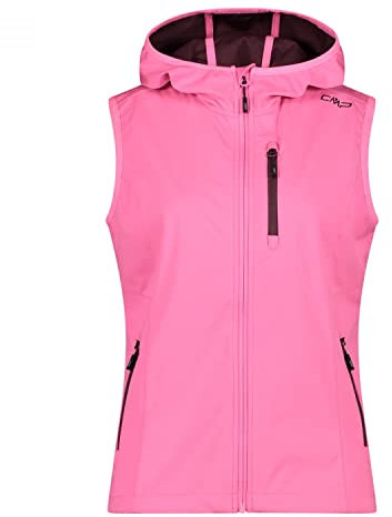 CMP Damen Softshell Hoodie Weste, pink fluo, 36