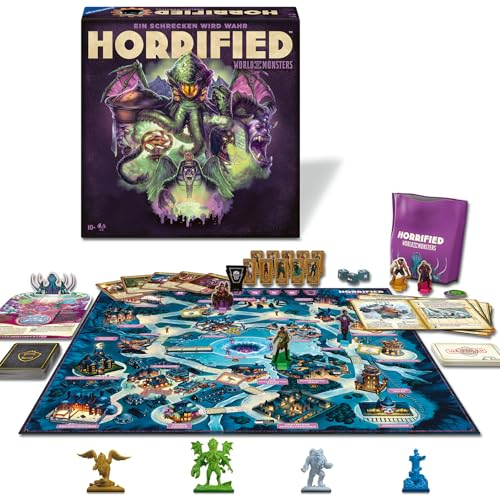 Ravensburger 22892 - Horrified: World of Monsters - Kooperatives und immersives Brettspiel für alle ab 10 Jahren, für Spieleabende mit Freunden oder Familie, für 1-5 Horrified-Fans