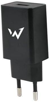 Wonder Full Power - Chargeur Secteur USB 5W - 1 Port USB-A - Noir - Compatible Smartphones, Tablettes, Téléphones à Touche - Format Compact - Prise EU