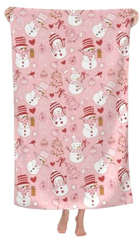 Herren Damen Handtücher Großes Strandtuch „Frohe Weihnachten“ Strandtuch Klassische Saunatuch Mode Microfaser Handtücher Für Sport Reise Yoga