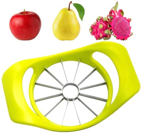 Mbiyhgta Tagliafrutta in acciaio inossidabile, divisore per frutta | Affettatrice manuale per frutta da cucina - Strumento per affettare frutta con comoda presa per tagliare pera, frutto del drago,