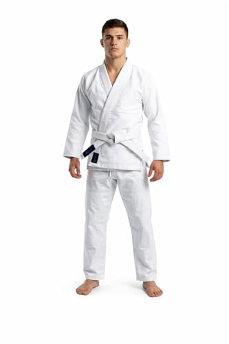 Future Ventures Judo Gi Uniform – Premium Martial Arts Judo Suit for Training & Competition, Durable Cotton Jacket Pants & Belt Set for Men Women & Kids (160 cm)