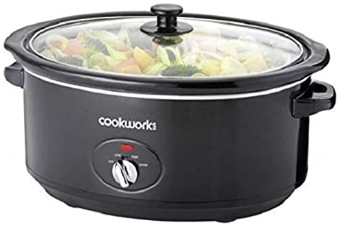 Cookworks 6.5L 320W Slow Cooker - Black