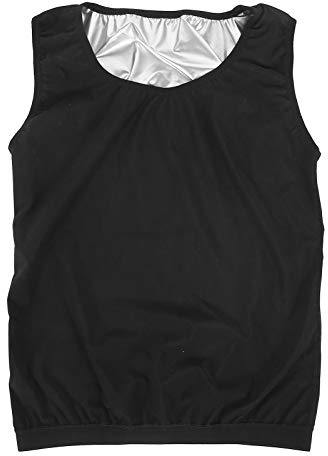Sonew Chaleco de Sudor para Hombre, 4 tamaños, Deportes al Aire Libre, Quema de Grasa y Adelgazamiento, Moldeador de Cuerpo, Termo Adelgazante, Chaleco para Hombre (Negro)