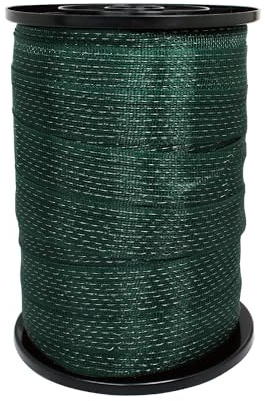 EhuI Portable Electric Fence Poly Tape 575'Length,1.5 inch 40mm Width, 8 Strands of Stainless Steel Wire,PK1