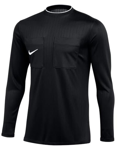 NIKE DH8027-010 M NK DF REF II JSY LS T-shirt Men's BLACK/WHITE Size M