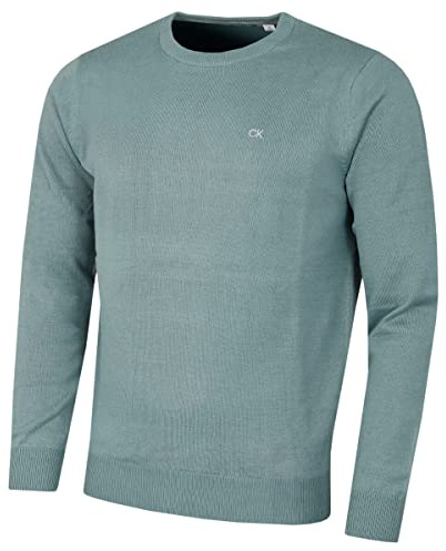 Calvin Klein Mens Crew Neck Sweater - Sage - L