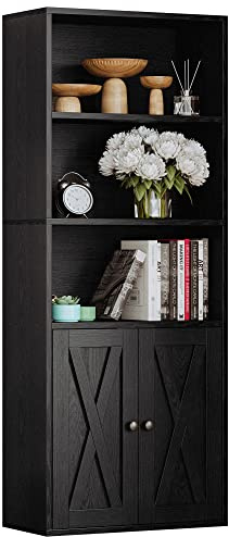 IRONCK Industrial Bookshelves and Bookcases with Doors and Shelves