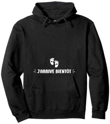 J'arrive bientôt Mamie Future Maman Annonce Grossesse Sweat à Capuche