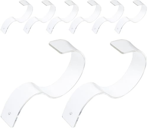 Cabilock 8St Gürtelhalter aus Acryl Gürtelständer Acryl Gürtelhalterungen Lagerregale Leine Gürtelhalter für Desktop Shop-Gürtel-Aufbewahrungsständer fein Ausstellungsstand Vitrine