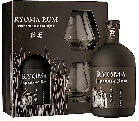 Coffret Rhum Ryoma avec 2 verres 40° 70CL