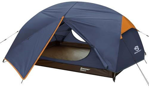 Bessport Camping Tente 2 Personnes 4 Saison Imperméable Anti UV, Ultra Légère Tente Facile à Installer Tentes Dôme, Ventilée pour Pique-Nique Randonnée Camping