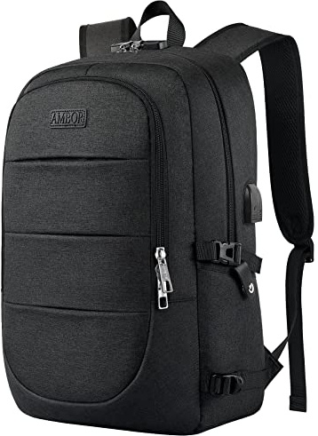 AMBOR 18.4'' Sac à Dos, Sac a Dos Ordinateur avec USB Charging Port