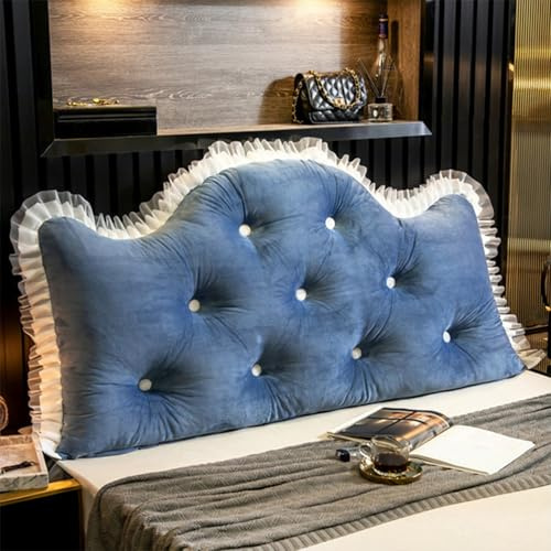 Daybed Headboard Kudde Stor Headboard Kudde Mjuk väggkudde Sängläsningskuddar Lumbar Support Lång kudde Avtagbart lock Sängryggkudde Tvättbar väggkudde(A4,150cm/59in)