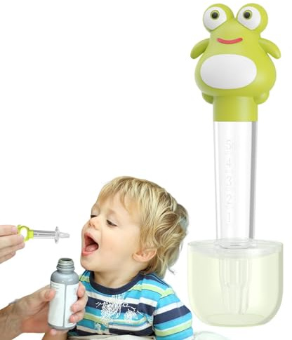 Teksome Dispensador de medicamentos para bebés con chupete | Bebedero Dispensador con Chupete para Líquido,Dispensador de medicamentos para bebés Alimentador de jeringa para bebés para bebés recién