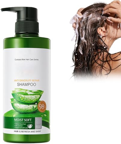 Hppsctink Aloe-Vera-Shampoo, 500ml Aloe Vera Naturshampoo, Reinigt die Kopfhaut, Haar mit Feuchtigkeit versorgen, Haarpflege, shampoos