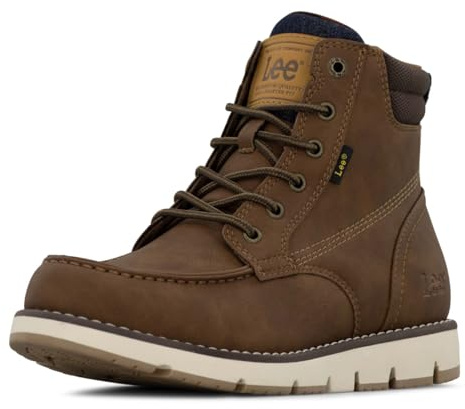 Lee | Waylon Chukka Boot for Men | Durable & Stylish Mens Chukka Boot | Everyday Men Footwear, British Tan/Chocolate/Navy Denim, 8.5 M