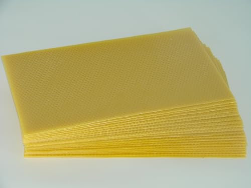 20 Stück Mittelwand Zander Pestizidfrei Zander Größe 395x195mm 100% Bienenwachs Mittelwände Imkerbedarf Imkerei Bienenhaltung Rähmchen Wachs