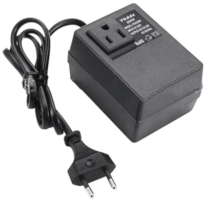 Nxyupv Convertisseur de Tension 200W Transformateur EU Vers US Transformateur Abaisseur 220V Vers 110V Adaptateur de Voyage Monophasé Prise EU