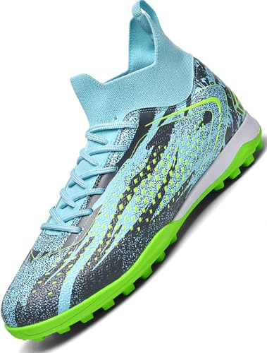 Donbest Boys Football Boots Kids Football Shoes AG FG Cleats Astro Turf Trainers Professional Spikes Competition Soccer Shoes