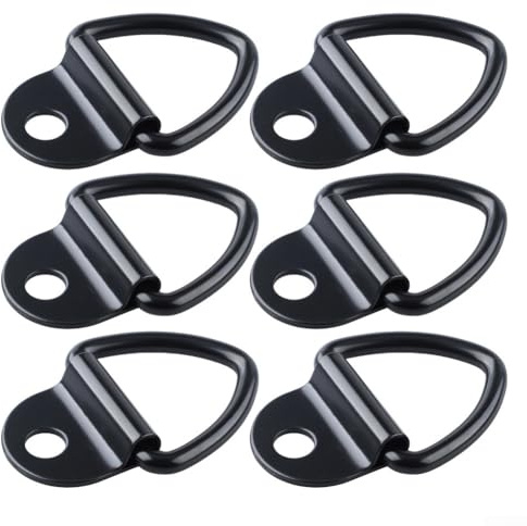 ZMdooreasy D Type Ring Anchor With V Type Ring For Trailer Cargo Securing, Load Capacity Up To 2000KG, Carbon Steel Construction For Durable And Reliable Tie Down Points