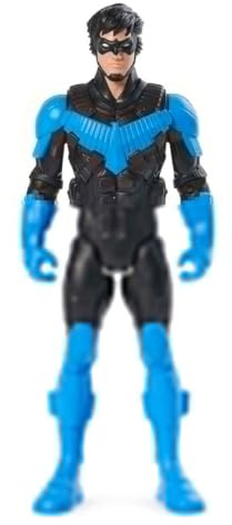 DC Comics, Actionfigur Nightwing Rüstung, Superheld Spielzeug im Maßstab, Figur Batman Welt, Höhe 30 cm, Superheld mit 11 Gelenkpunkten, Spiele für Kinder und Mädchen, 3+ Jahre